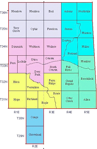 Lasalle County Township Map La Salle County Genealogy Guild - Homepage